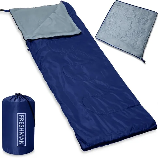 "Freshman sleeping bag dark blue - 190x75cm up to -6°C image"