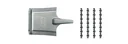 Insulating rail connectors (28 pieces) with universal tool