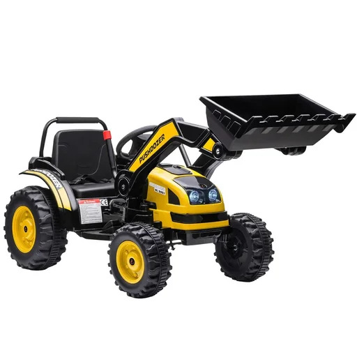 "Children's electric excavator, seat excavator for children, off-road vehicle, electric tractor for driving with music, shovel arms, 3-5 years image"