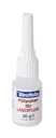 Filler powder for laser fluid, produces extremely hard adhesive