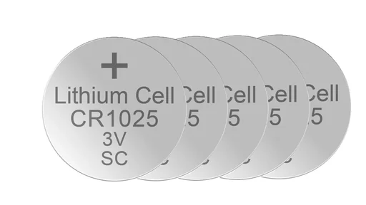 "Lithium button cell CR1025, 3 Volt - 5 pieces image"