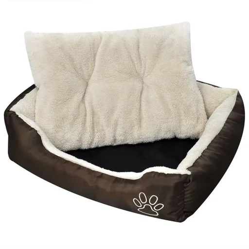"Dog bed with cushion cover XL image"
