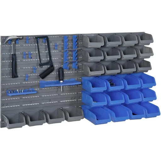 "Tool wall set 44-piece blue+grey image"