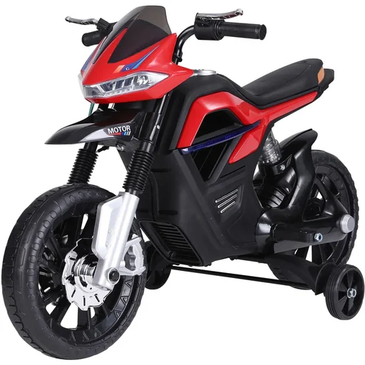 "Electric Motorcycle for children from 3 years Electric vehicles 3 km/h PP Red 105 x 52.3 x 62.3 cm image"