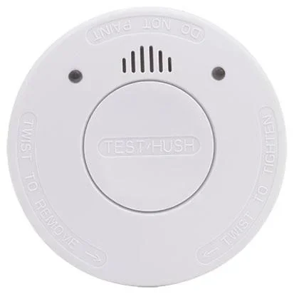 "Smoke detector with 10-year lithium battery image"