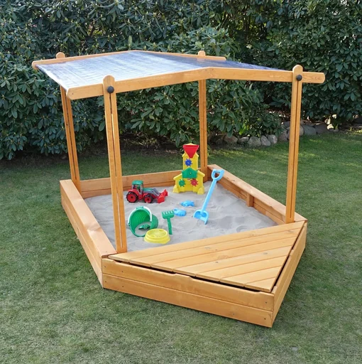 "Sandpit "MULTI" + Seat box + Sunroof image"