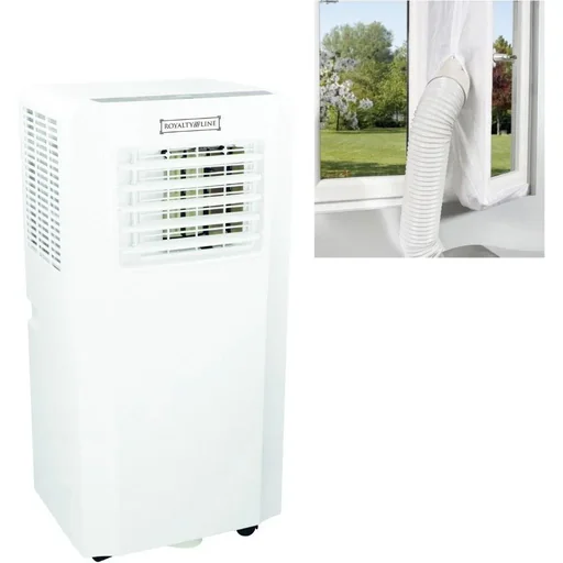 "Royal Air Conditioner - 2600 Watt - 2 Speeds - White Including Oak's First Window Seal kit universal 4 meter image"