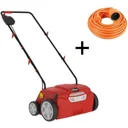 Electric scarifier with 10 m extension cable