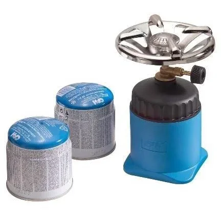 "NL gas stove with 2 gas cartridges 190 grams image"