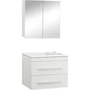 Bathroom furniture Style 60cm right - Mat White