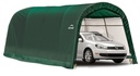 Garage en toile Round Top 18,3 m², vert, 300×610 cm – Garage-in-a-Box, cadre en acier DuPont, résistant aux intempéries