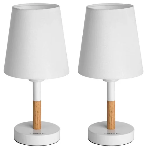 "Table lamp set 2-piece Daisy white image"
