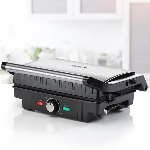 "Stainless steel contact grill image"