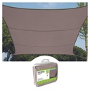 Sun sail - rectangular - 4 x 3 m - taupe