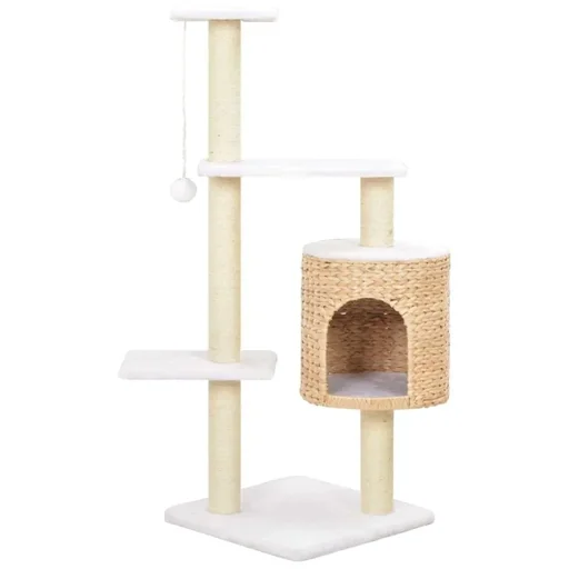 "Cat scratching post with sisal scratching post seagrass image"