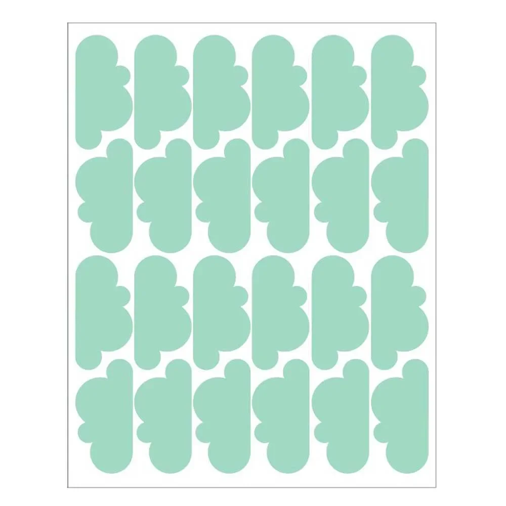 tresxics stickers muraux nuages menthe