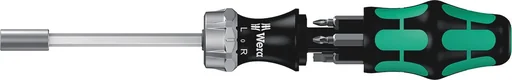 "Screwdriver with ratchet function and bit magazine image"