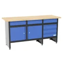 Établi GW 6/2 XL - avec 6 tiroirs et 2 portes