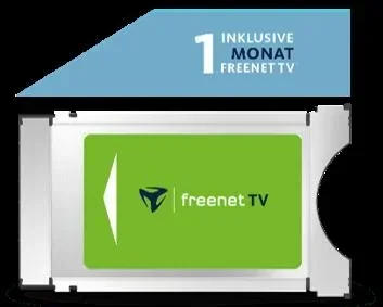 "freenet TV CI+ module including 1 month of freenet for antenna (DVB-T2 HD) & satellite (DVB-S) image"