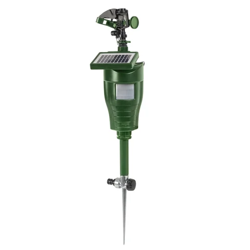 "Solar water animal repellent image"