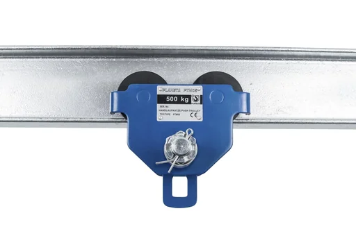 "Hand trolley PTM 2, load capacity 2,000 kg, flange width 88-203 mm, min. curve radius 1.0 m image"