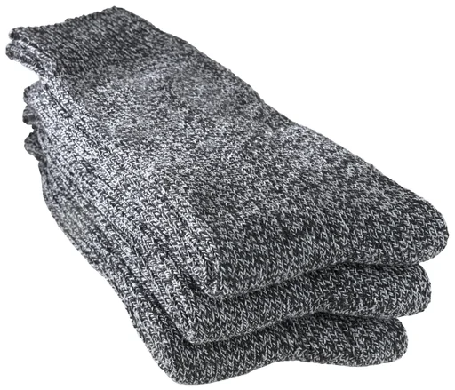 "Socks in a pack of 3, color black/dark brown, size 43/46 image"