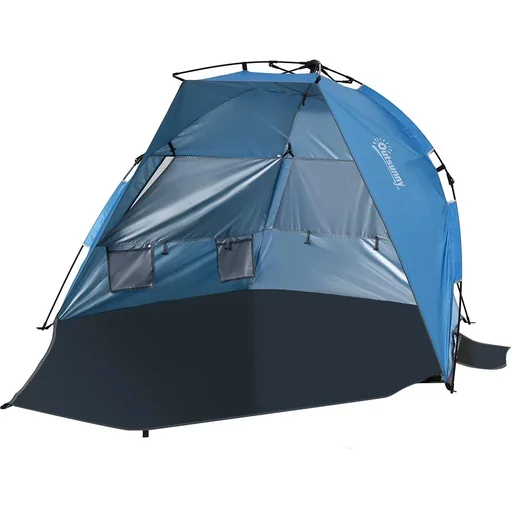 "Beach tent for 2 people blue image"