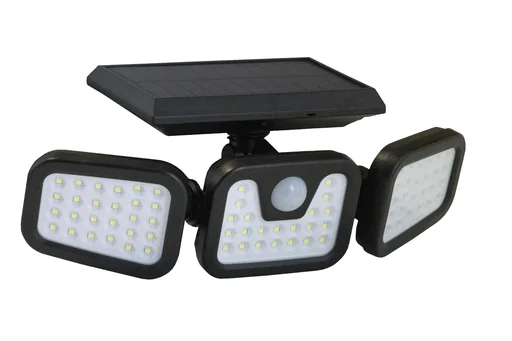 "Solar LED wall light with motion detector image"