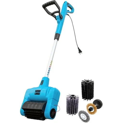 "Electric surface and joint cleaner with telescopic pole and 4 joint brushes - GUB 500 image"