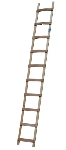 "Roof ladder, 14 rungs, wood - width 37 cm, length 395 cm image"