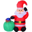 LED Santa Claus inflatable warm white