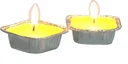 Citronella candle in flame bowl, set of 2