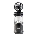 LED camping lantern with fan, collapsible