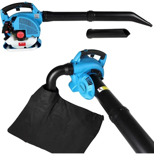 "Petrol-powered leaf vacuum cleaner image"