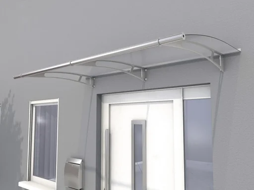 "Canopy L 190, 190 x 95 x 17 cm, stainless steel, 4 mm satin white image"