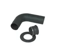 Chimney pipe connection set 150 mm full form graphite
