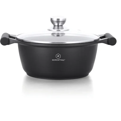 "Herenthal sauté pan - marble coating - with glass lid - 28 cm image"