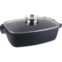Casserole dish - with glass lid - 32 cm - Black