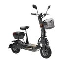 E-scooter "Evoking" Safety Plus 45 km/h including indicators, luggage case and lithium battery, black