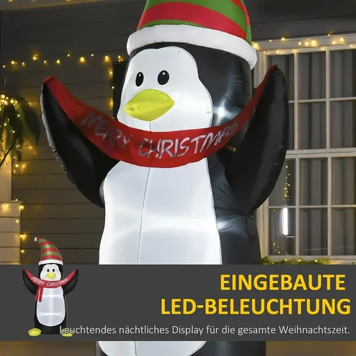 "Inflatable penguin 130 cm x 75 cm x 243 cm | Aosom.de image"