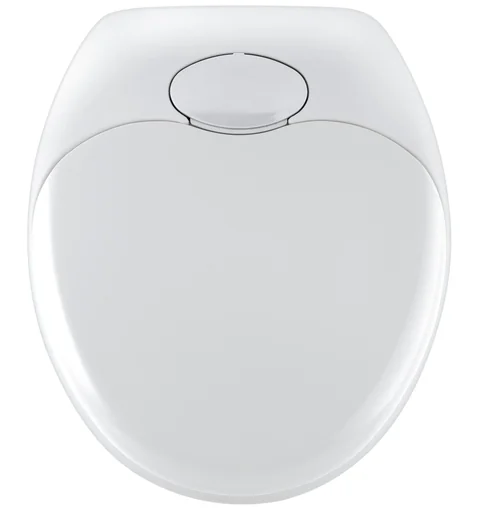 "Toilet seat "Family" with automatic lowering, color white image"