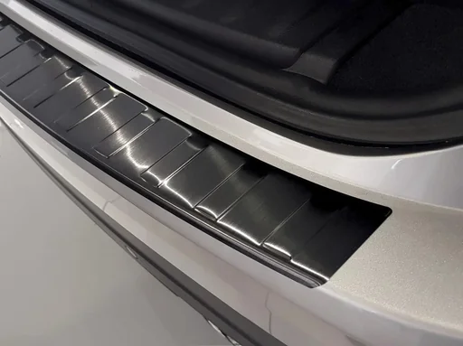 "Stainless steel loading sill protector for Jaguar F-Pace - graphite / black, built from 2016> image"