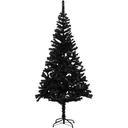 Christmas tree with stand 210 cm PVC black