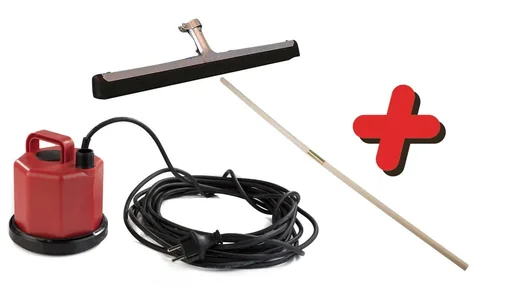 "Flood set - 3-piece with pump, water slide and handle image"