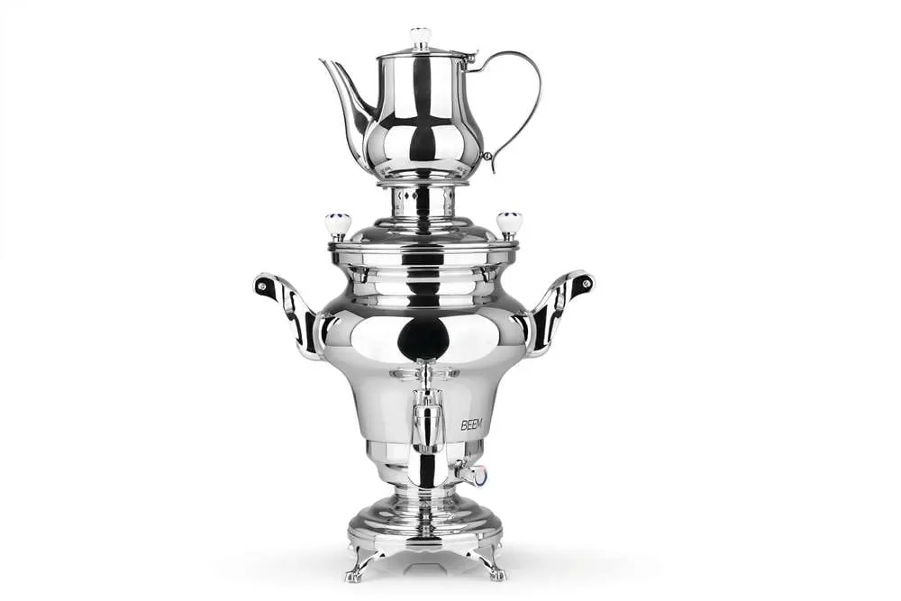 "Samovar avec une Bouilloire, Théière samovar - Rebecca III, avec distributeur, acier inoxydable, 5L image"