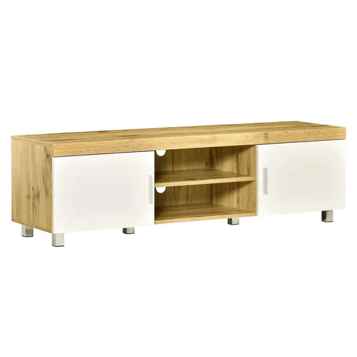 "TV Lowboard TV table TV cabinet TV board TV cabinet TV chest of drawers for TVs up to 63 inches with 2 shelves doors image"