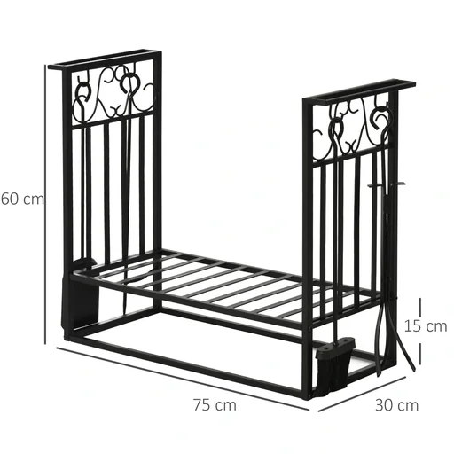 "Firewood standard with firewood accessories increased steel image"
