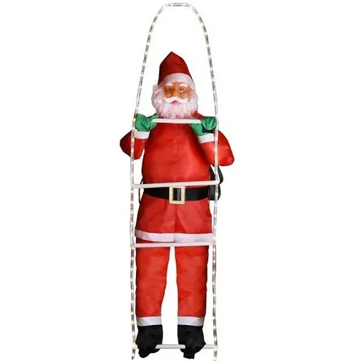 "Santa Claus on ladder with 120 LEDs image"