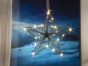 Decorative star with 20 warm white LEDs, battery operated