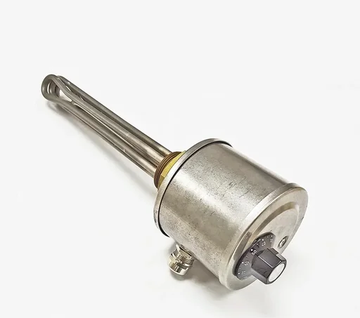 "Thermoplongeur G1 1/2, laiton / V4A, régulateur 30-80°C / STB 100°C, 3.0kW ET 470mm image"